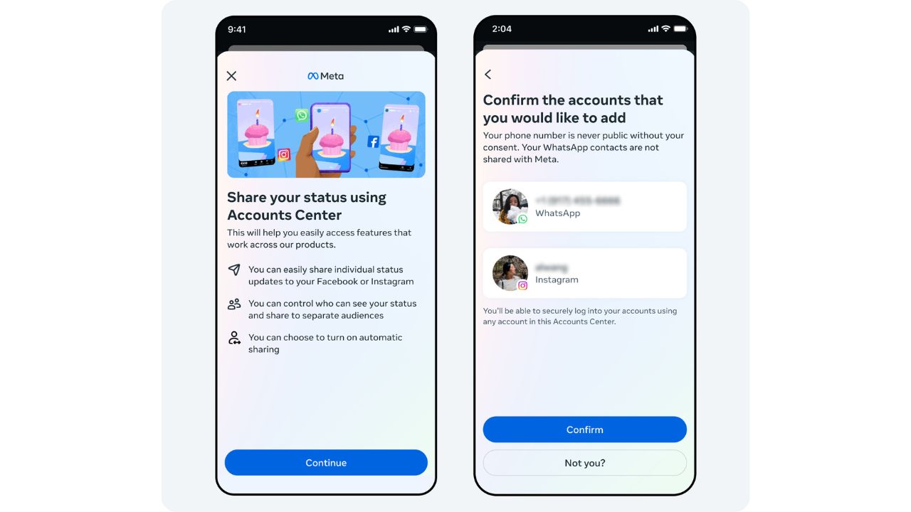 Meta habilitará estados de WhatsApp en Facebook e Instagram.