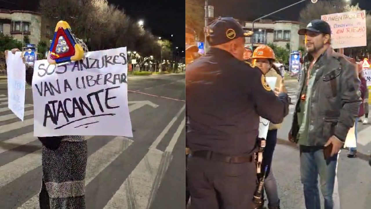 Bloquean avenidas de la colonia Anzures; denuncian que liberarán a presunto agresor de vecinos.