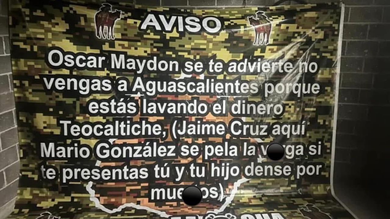 Óscar Maydon cancela concierto en Aguascalientes por amenazas.