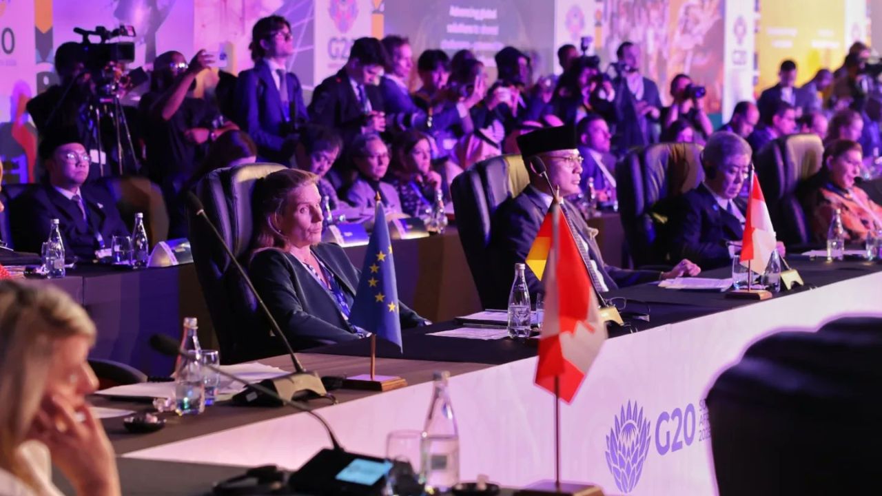 Sudáfrica inauguró la reunión de los ministros de Relaciones Exteriores del G20 en Johannesburgo, con la ausencia de Marco Rubio.