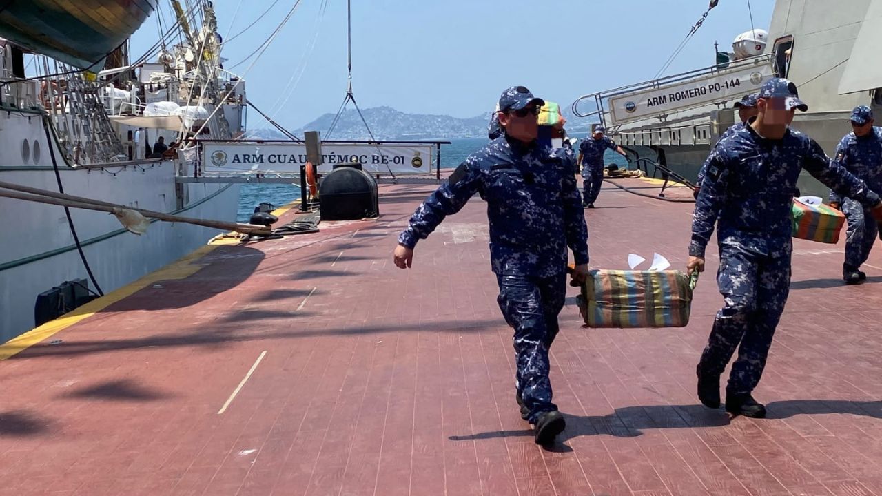 las Fuerzas Federales han asegurado en la mar 32 toneladas de aparente cocaína