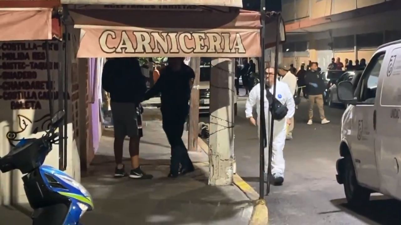 aspectos de un tiroteo en Iztapalapa