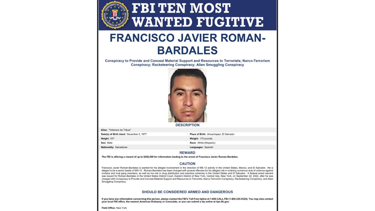 ficha de búsqueda de Javier N, alias “El Veterano”