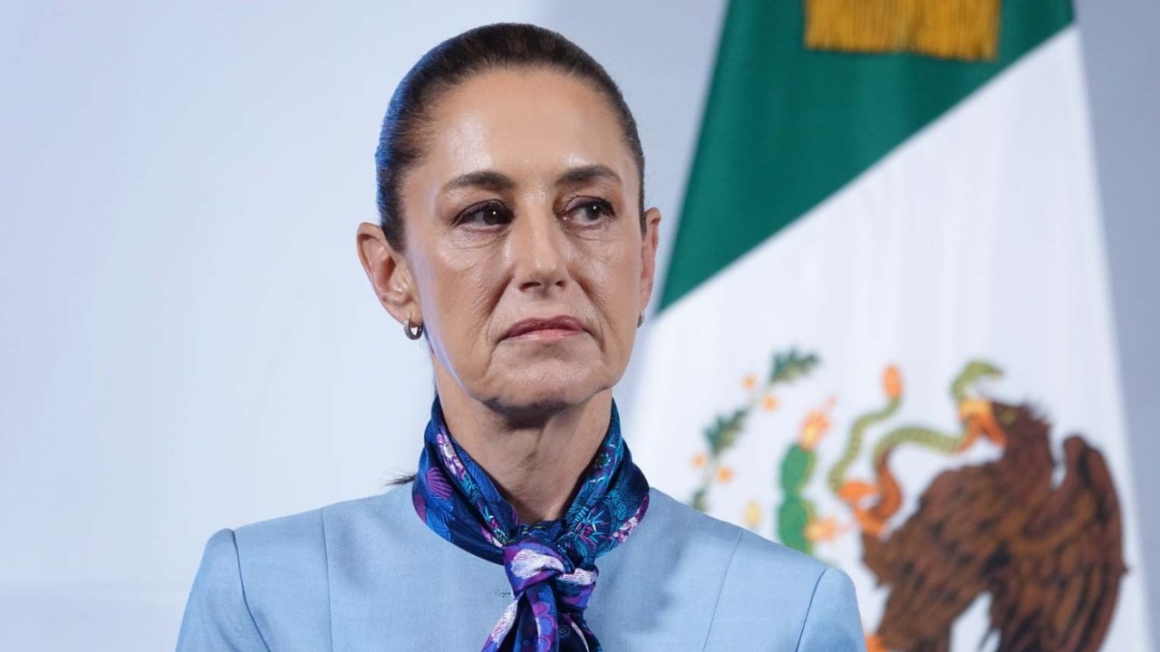 Sheinbaum durante la Mañanera del Pueblo