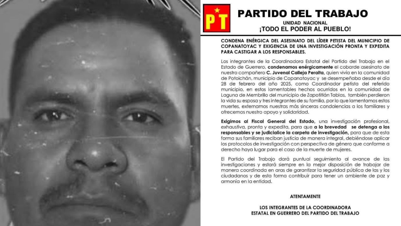 comunicado por asesinato de miembro del PT