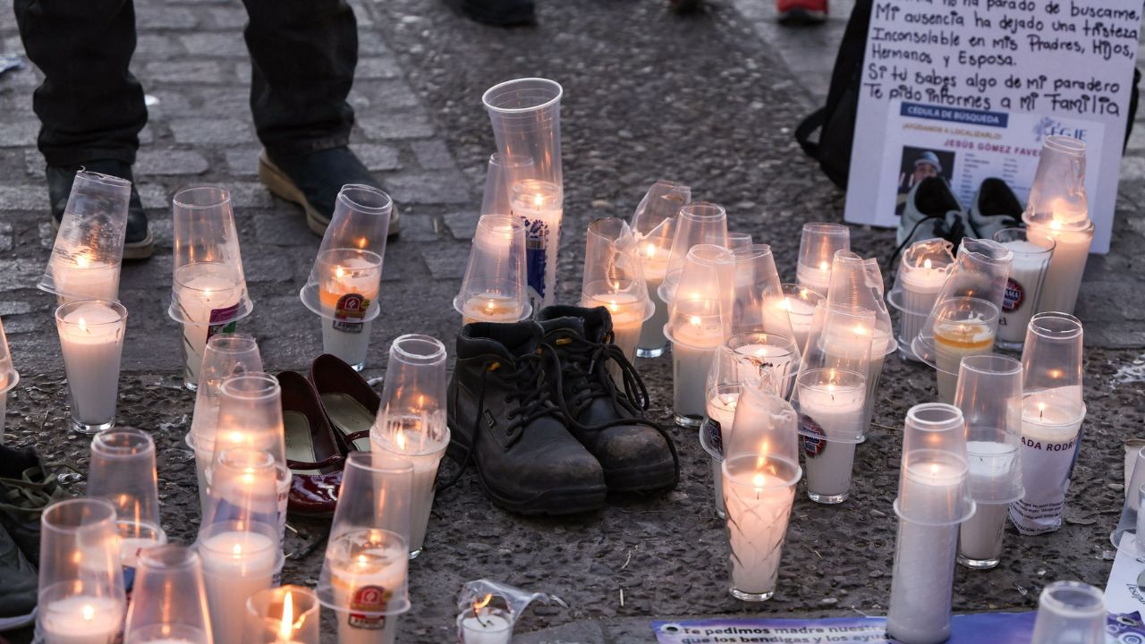 manifestación sobre desaparecidos
