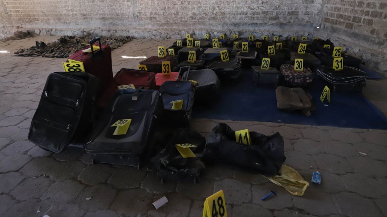 Zapatos de presuntas personas desaparecidas Teuchitlán