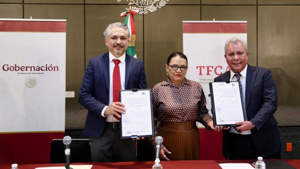 Rosa Icela Rodríguez, titular de la Segob, encabezó la entrega de toma de nota a la Federación de Sindicatos de Trabajadores al Servicio del Estado (FSTSE).