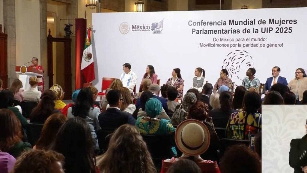 Este viernes se lleva a cabo en Palacio Nacional la Conferencia Mundial de Mujeres Parlamentarias.