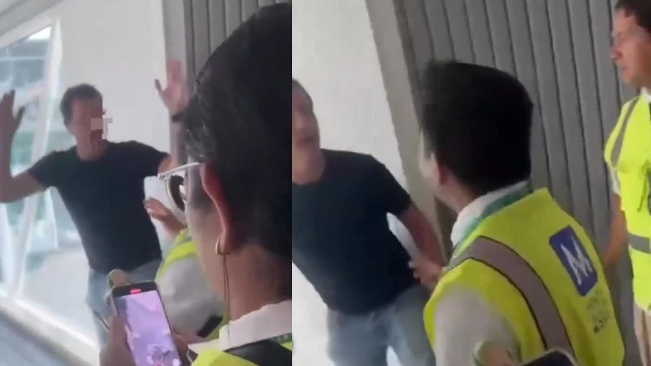 Hombre presuntamente alcoholizado golpea en la cara a trabajador de Viva Aerobús  
