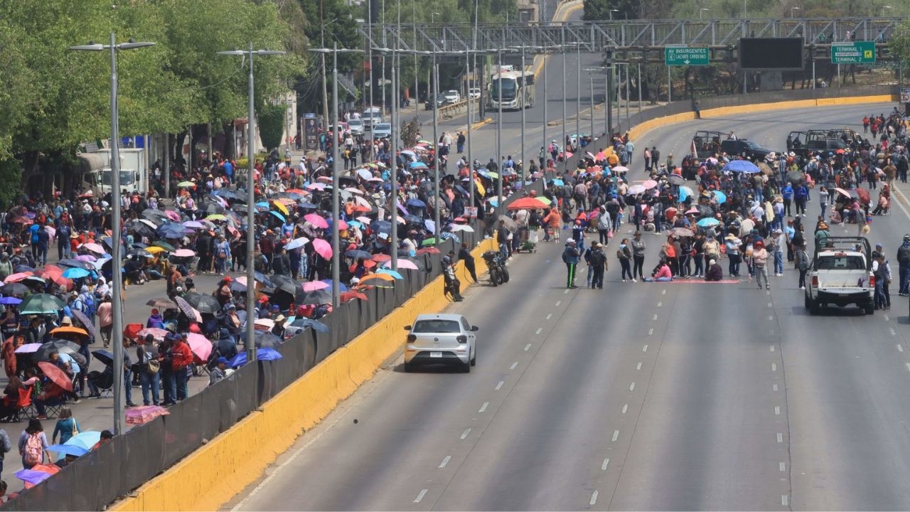 Diferentes contingentes campesinos bloquearán vialidades de la Ciudad de México y el Estado de México.