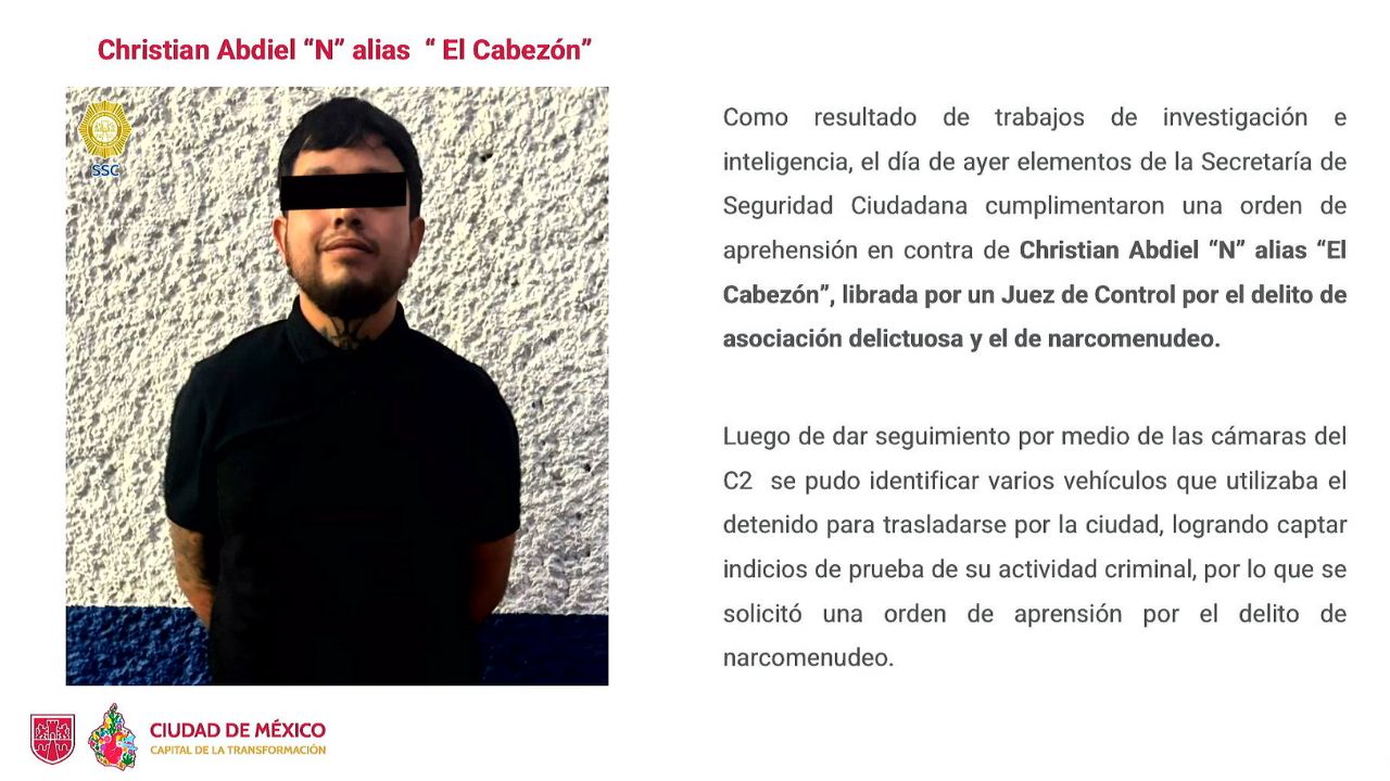 presentación de la detención de el cabezón