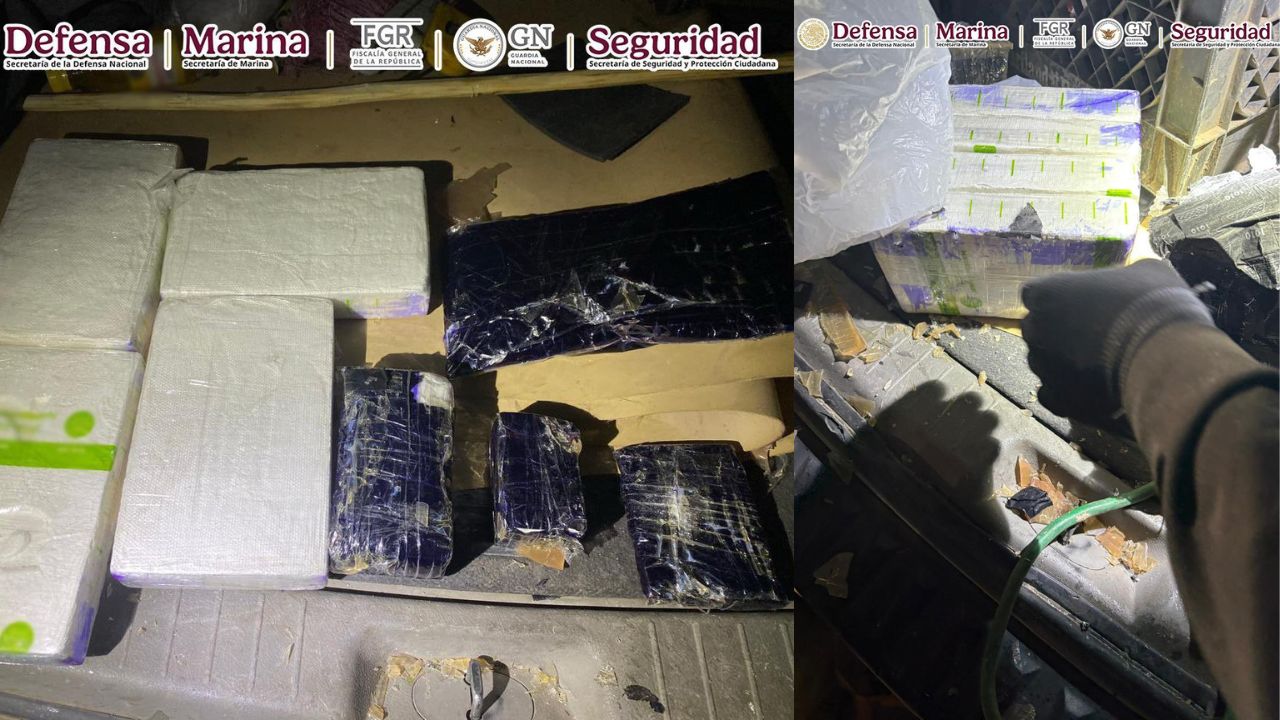 Tras trabajos de investigación, fuerzas federales detuvieron a un hombre que transportaba en un autobús 4.5 kilos de fentanilo.
