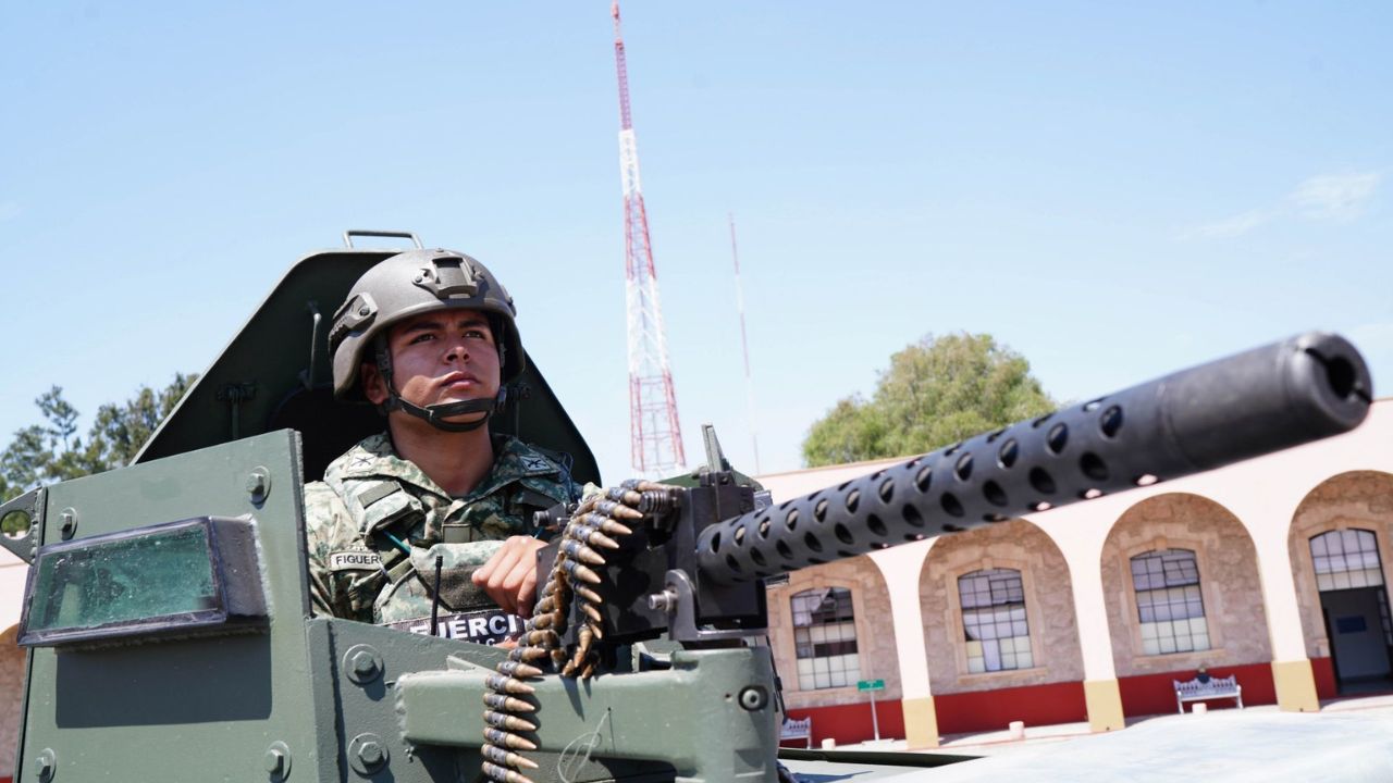 Ejército Mexicano en una exhibición de armamento 