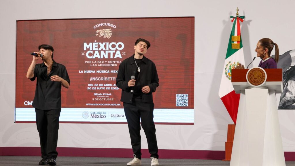 El Gobierno de México anuncia el concurso México Canta, el cual busca promover la música mexicana sin contenido violento 