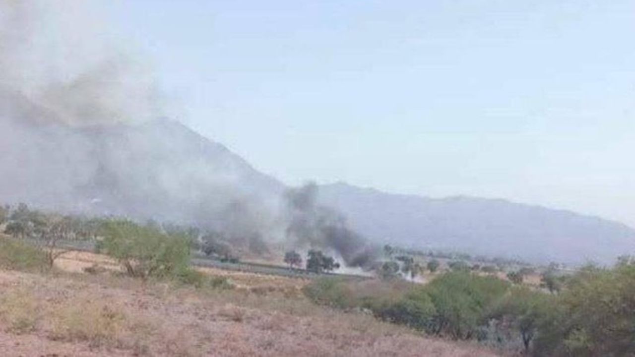 Accidente de una avioneta en Ameca, Jalisco, deja dos oficiales de la Defensa sin vida.