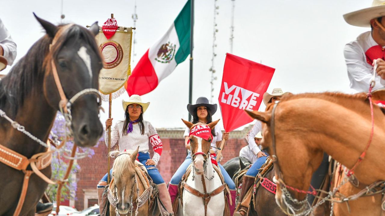 Miles de personas participaron en la Gran Marcha por la Libertad en Aguascalientes.