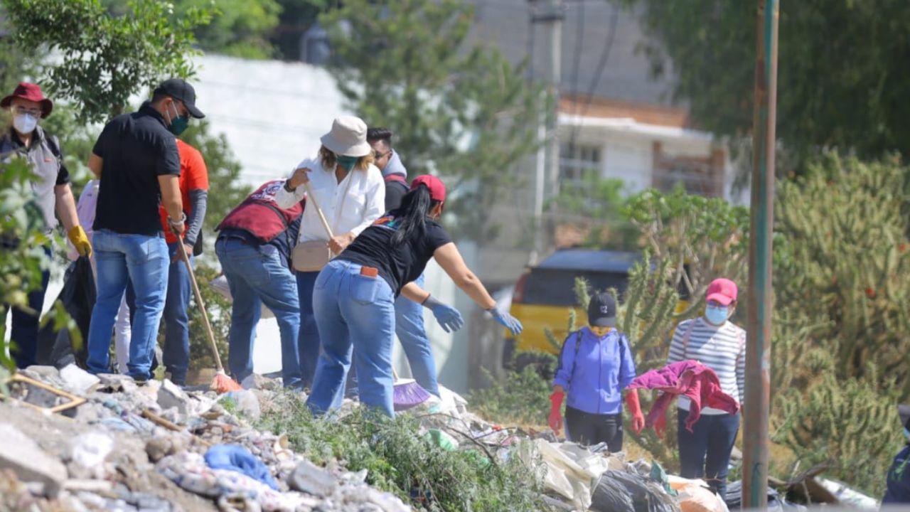 En Ecatepec, en la zona limítrofe con Tlalnepantla, se recolectaron un total de 350 toneladas de basura.