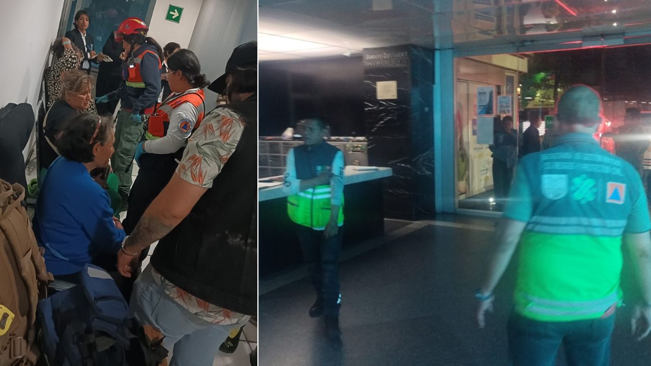 Bomberos y personal de Protección Civil de la CDMX rescataron a 12 personas atrapadas en un elevador de la Torre Latinoamericana.