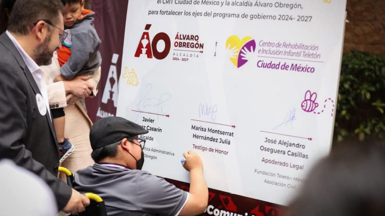  Alcaldía Álvaro Obregón y Teletón suman esfuerzos por las personas con discapacidad.