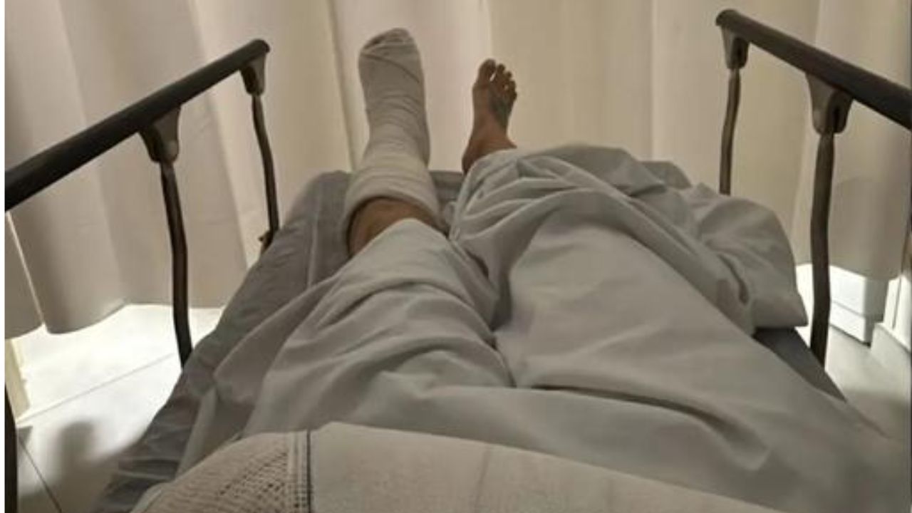 Luna Abrahão en el hospital tras ser agredida por su expareja
