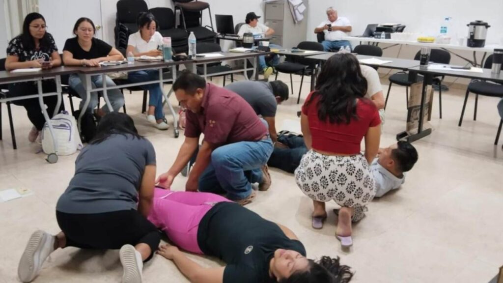 La Secretaría de Salud de Campeche llevó a cabo el Curso de Primeros Respondientes.