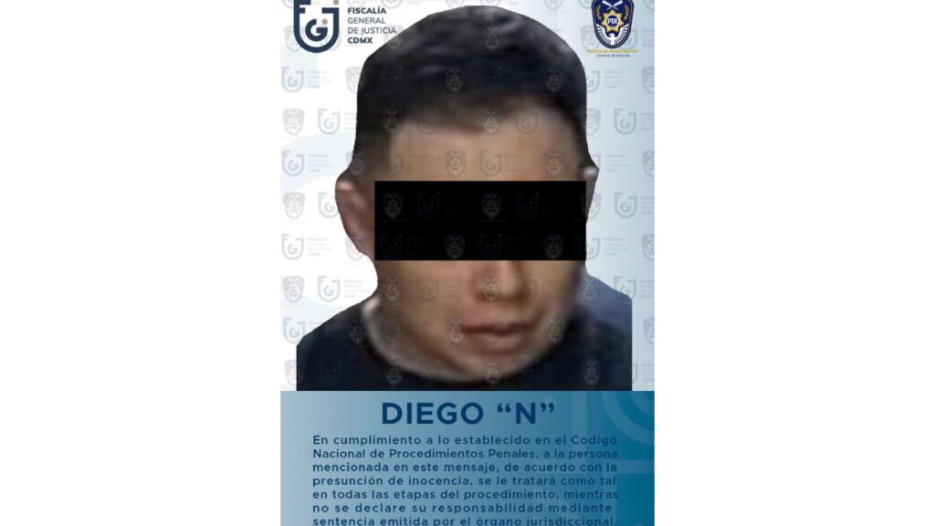 Diego Oziel "N" se le señala como presunto integrante clave del Cártel de Tláhuac.