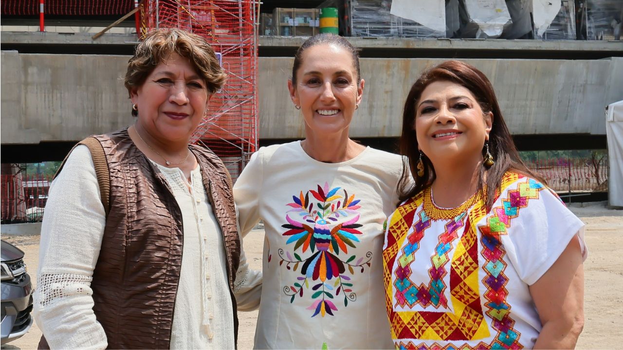 La presidenta Claudia Sheinbaum supervisó este 2 de mayo las obras de la estación Observatorio del Tren Interurbano "El Insurgente".