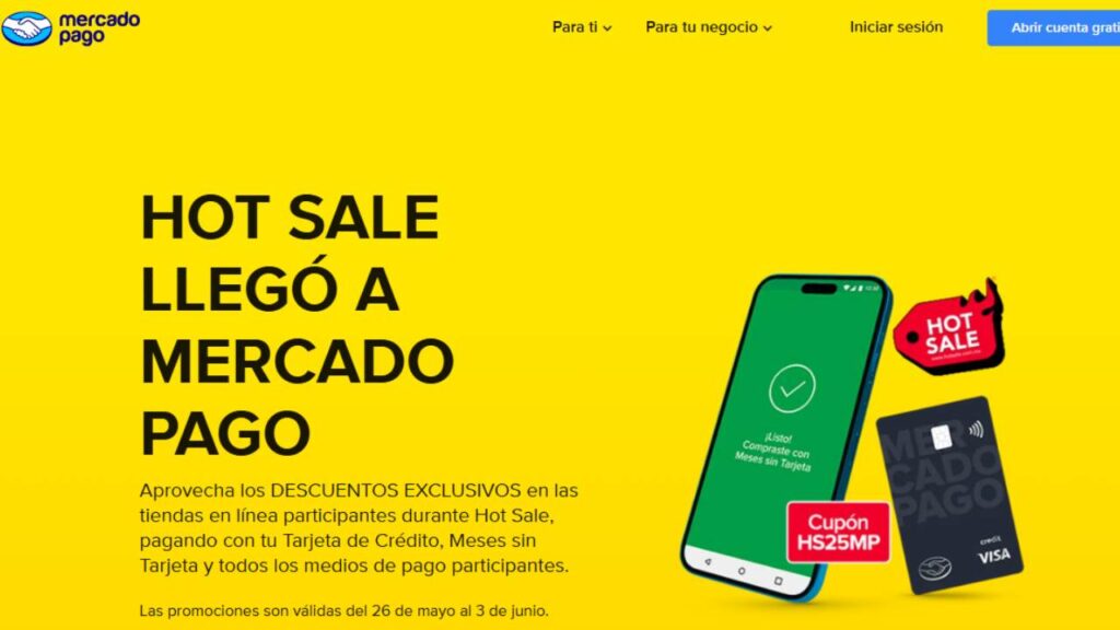 Mercado Pago es el patrocinador oficial del Hot Sale en su temporada 2025.