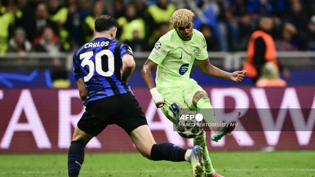Lamine Yamal en las semis de la Champions
