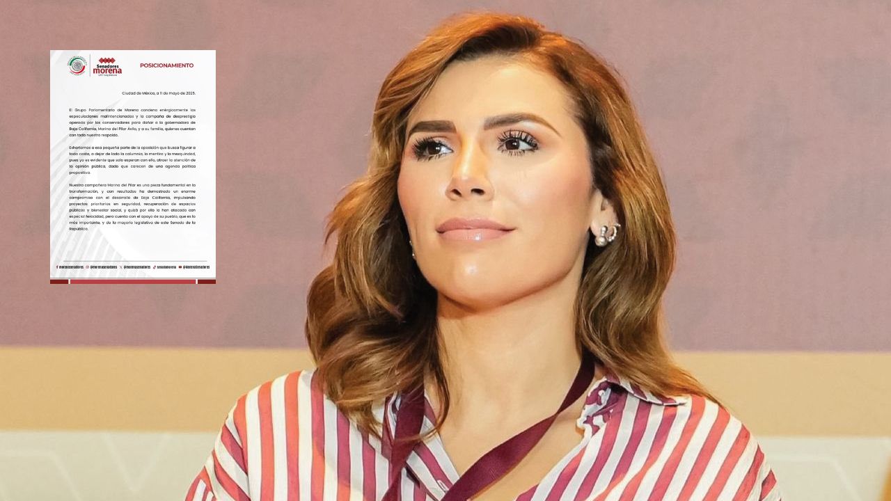 La bancada de Morena en el Senado respaldó el trabajo de la gobernadora de Baja California, Marina del Pilar.