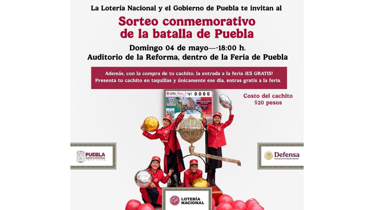 sorteo conmemorativo por la Batalla de Puebla