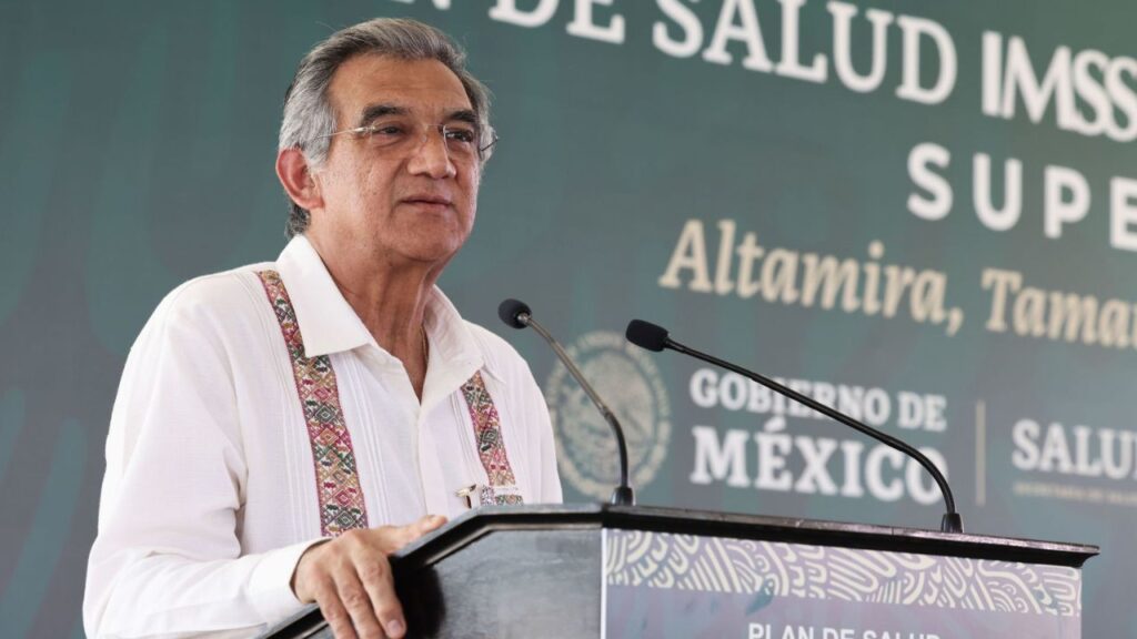 La Vocería de Tamaulipas niega revocación de visa al gobernador Américo Villarreal.