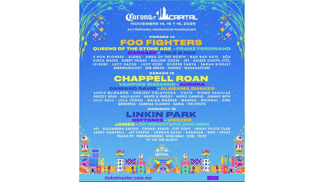 Conoce el precio de los boletos para disfrutar del festival Corona Capital 2025 en el Autódromo Hermanos Rodríguez y no te quedes fuera.