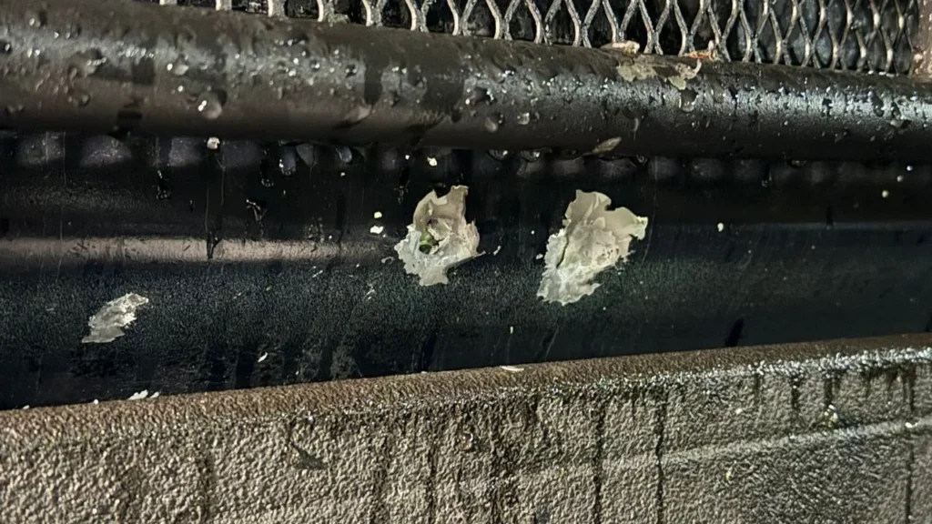 impactos de bala en patrulla de la Cuauhtémoc