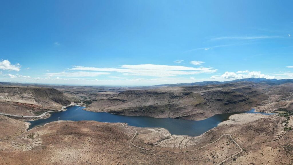 Debido a las lluvias, la presa del Peaje cuenta con un 85% de su capacidad.