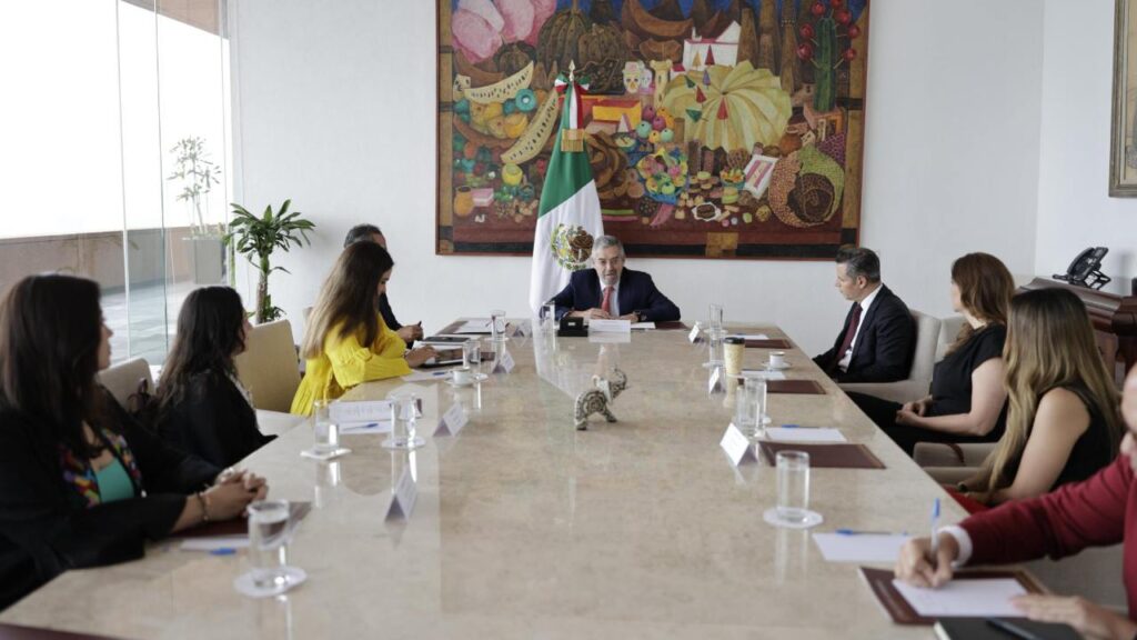 Senadores oficialistas se reunieron esta tarde con el secretario de Relaciones Exteriores, previo a su viaje a Washington.