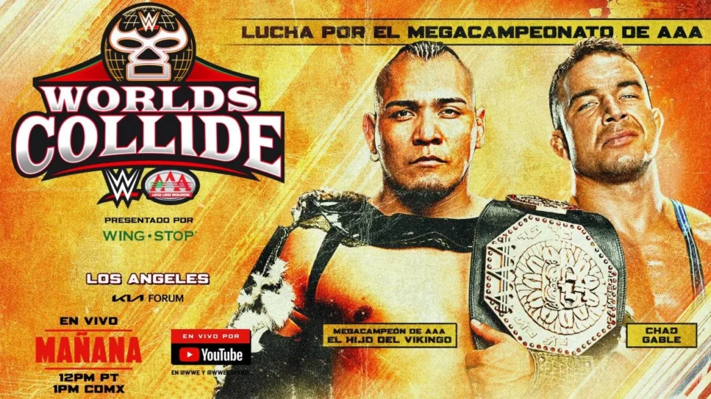 El Hijo del Vikingo y Chad Gable se enfrentarán en el evento de este sábado por el Megacampeonato de Triple A.