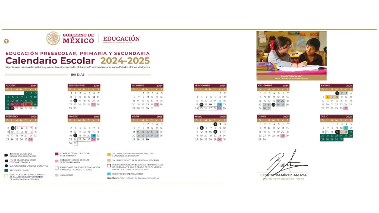 El último día de clases está programada para el miércoles 16 de julio 