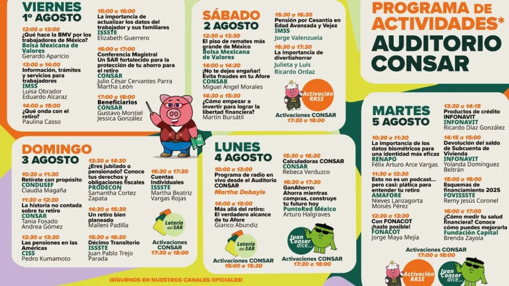 Regresa la Feria de las Afores al Zócalo de la Ciudad de México