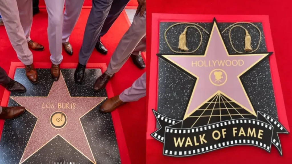 Marco Antonio Solís, líder de Los Bukis, expresó su profunda gratitud y emoción durante la debelación de su  estrella en el Paseo de la Fama

