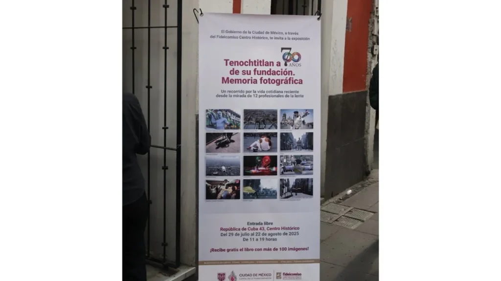 Presentan la exposición y el libro "Tenochtitlan a 700 años de su fundación. Memoria Fotográfica" en República de Cuba 43.