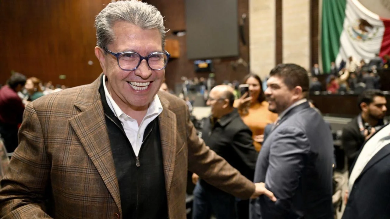 Ricardo Monreal, coordinador parlamentario de la fracción de Morena, en la clausura del período extraordinario de sesión en la cámara baja
