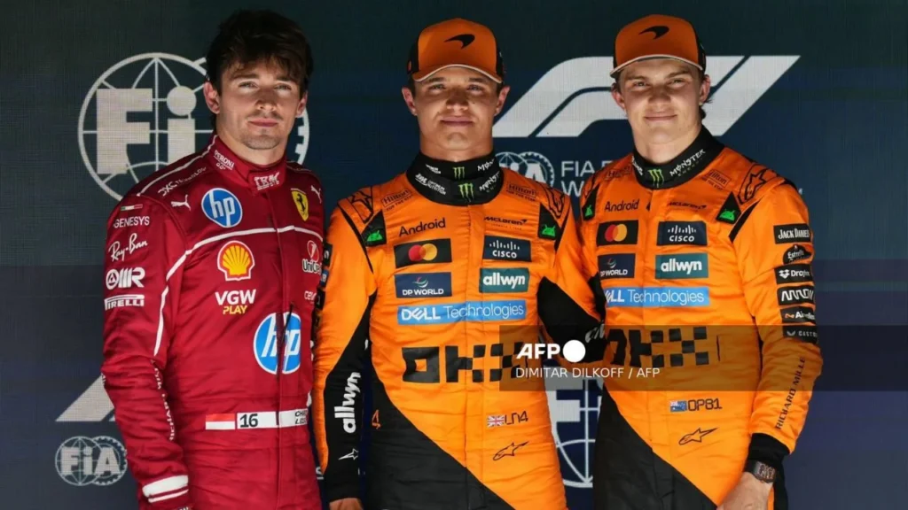 Lando Norris se llevó la pole position en la clasificación del GP de Bélgica