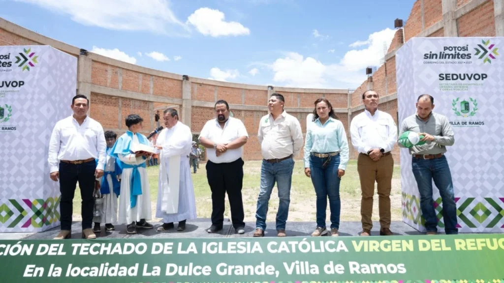 El Gobernador de SLP, Ricardo Gallardo, arrancó obras de infraestructura en Santo Domingo, Villa de Ramos y Salinas; entregó apoyos.