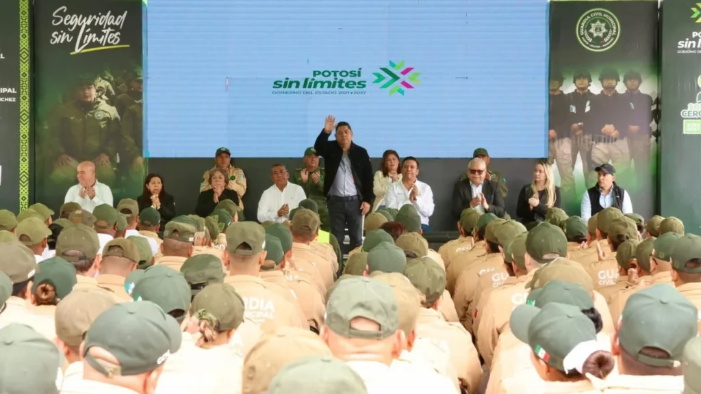 Ricardo Gallardo impulsa un sistema de pensiones justo y sin precedentes para los elementos de los 59 municipios.