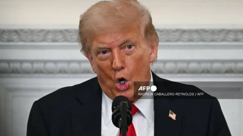 Donald Trump en conferencia de prensa