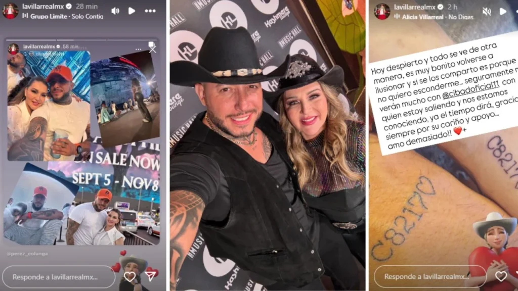 Alicia Villarreal y el titktoker Cibad Hernández se toman foto juntos y saltan rumores de posible noviazgo.
