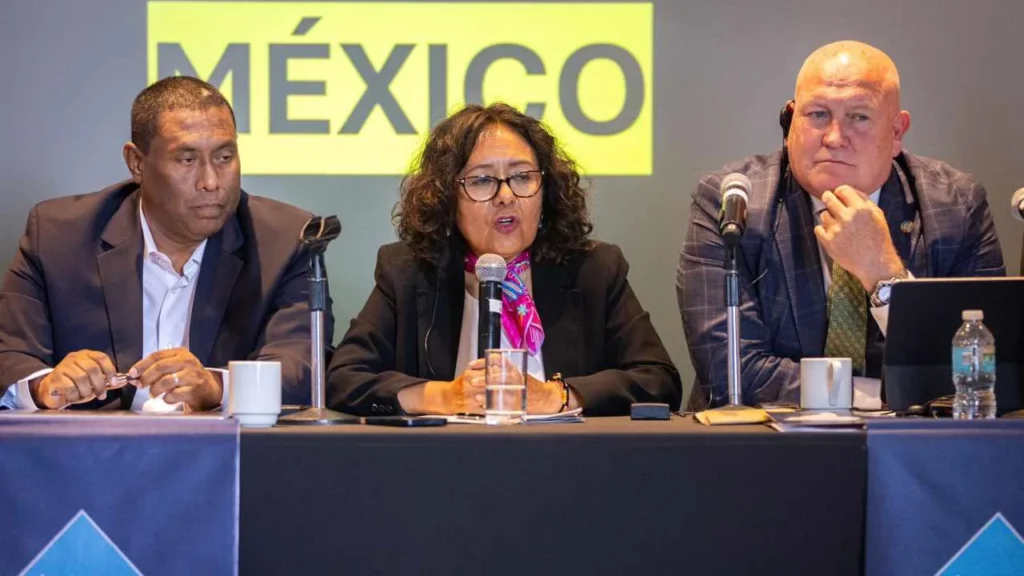 Firman convenio por derechos laborales de trabajadores del Mundial 2026.