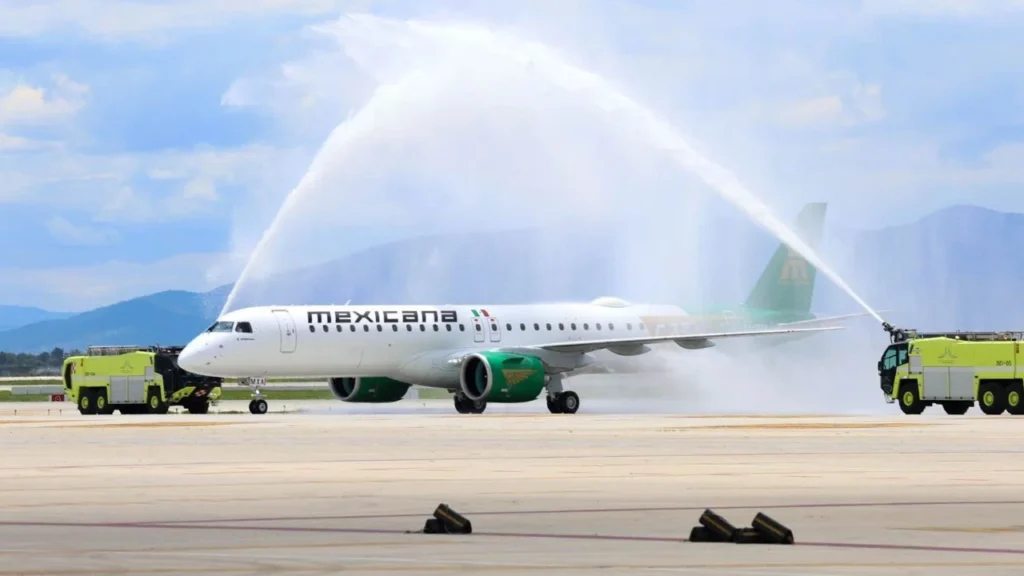 Mexicana de Aviación anunció la llegada de la segunda de diez aeronaves Embraer E195-E2.